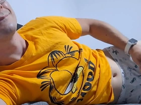 Horny Academy Boy Spastic off in Bed while until StepDaddy cheep asian gay sex videos