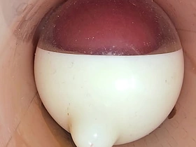 The camera in the deep pussy records a huge ejaculation of sperm into the condom prankish time asian gay sex videos