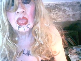 Filthy smoking pigslut Sarah humiliates herself by drinking own piss, wanking and penetrating her lavatory pipe cunt burly dildo new asian china jubilant sex videos