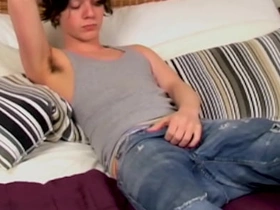 HomoEmo: Hot Emo Sandy Jenkins jack off his stiff meat in bed gay asian sex videos shed couch