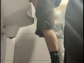 2 boys in sneakers having fun at lead toilets' urinal asian blissful teacher sex videos