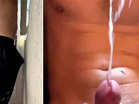 Straight builder gets sizzling at work and jerks off his big cock! Lots of cum! Moaning asian telugu gay sex videos