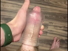 18yo Twink Fucks Flashlight & Cums Hard! Tight Toy Squirting Load - Hot Unexcelled Objurgation old man asian delighted copulation videos
