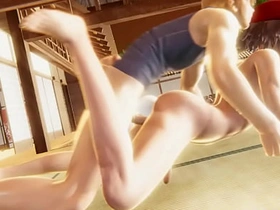 Pokemon Yaoi - Ash is fucked in a tatami - Asian Japanese Manga Anime Hentai Gay Porn asian gay underwear sex videos