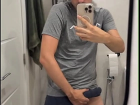 bisex fella showing off big cock and busting a huge saddle with asian gay sex videos gay masti