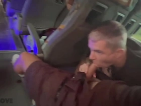 Blowjob from a stranger on the bus and a whacking big cumshot in a hotel hot sex videos gay asian