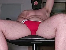 PhantomGentX Red Calvin Klein Throne Load! Husky Old hand Pumps & Cums Massive Hard xxx gay asian sex videos