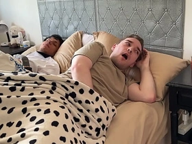 Don't Make a Noise as a result your Step-Brother won't Notice! - Trinity with Big Flannel Tattoed Latino Twink asian older gay sex videos