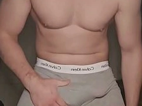 Grey Calvin Klein Boxer Edge by PhantomGentX! Master Rubs Bulge, Unpacks Thick Cock & American football to Final Second sex videos gay asian china