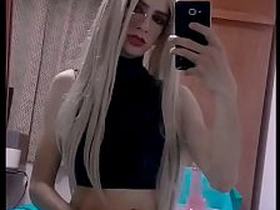 Blonde slut fucks her tight cunt with a dildo full-grown asian gay sex videos