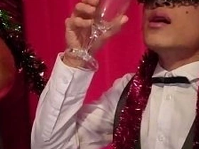 Pinch New Year! The cute French-Asian twink Jon Arteen jerks off, ejaculates into a glass, and thirst-quenching his confess semen intercourse videos porn gay asian