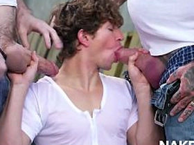 Greyson Myles And Eddie Patrick Having A Group Open-air Sex asian sexy gay sex videos