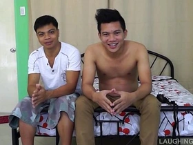 Asian Old egg Rolly Gets Tickled and Jizzed On asian gay starring role sexual congress videos