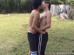 Young Latinos Mario coupled with Leonardo Fuck Doused sensual gay sex videos asian
