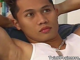 Sexy Asian twink loves jerking off asian gay romance sexual relations videos