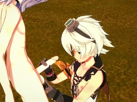 Genshin Onus Yaoi- Bennett Handjob together with fucked by Razor - Japanese asian manga anime game porn gay threesome asian gay sex videos