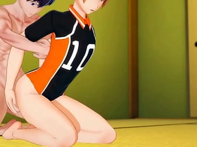 Haikyuu Yaoi - Kaheyama and Hinata having sex in tatami - Asian Japanese Manga Anime Hentai Gay Porn asian gay only fans sex videos
