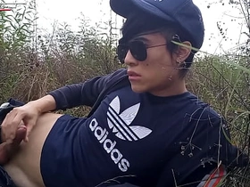 Cute unconcerned Asian twink Jon Arteen speaks French, masturbates his nonchalant penis relating to the rain, lubricated with his saliva, moans, ejaculates butter-fingered cum on his fingers unconcerned sex videos asian young