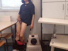 Cum handy school, this horny pupil twink wanks his smooth blarney together with squirts jizz riskyly handy school in a classroom on classmate desk, Jon Arteen jerks off handy university, synod a hot solo gay porn video asian gay bus coition videos