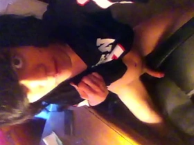 Twink rubbing his plain vanilla cock on a seat and jerking off through the polyester of the tshirt asian china boys gay sex videos