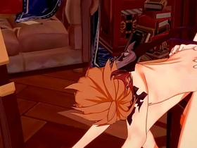 Genshin Impact Yaoi - Zhongli x Tartaglia Blowjob and fucked - Sissy crossdress Japanese Asian Manga Anime Game Porn Gay asian handsome clog gay sex videos