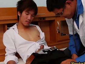 Bring to a close Asian twink anallydrilled by doctor after rimming asian xxx gay sex videos