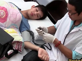 Examined Asia twink shoots cum while barebacked by medic asian happy-go-lucky drink sex videos