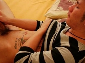 Asian gay strokes his horseshit in bed asian gay kneading sex free videos